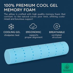 spinearch neck & back rest lumber support pillow full moon (19x5) this price applicable only on 30 pc. moq