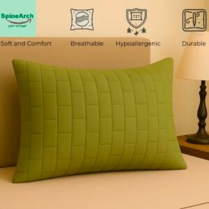 spinearch microfiber filling quiltted pillow (17x27)