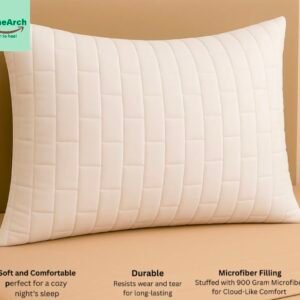 spinearch microfiber filling quilted pillow (17×27) pink (copy)