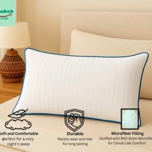spinearch microfiber filling single pipin pillow (17x27) blue
