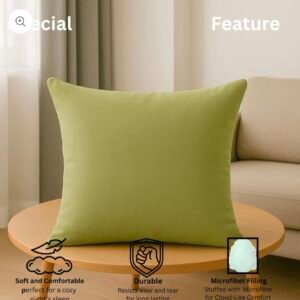 spinearch microfiber filling cushion (16x16) green
