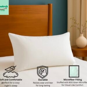 spinearch microfiber filling plain solid pillow (17x27) pink (copy)