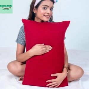 spinearch microfiber filling plain solid pillow (17x27) pink (copy)