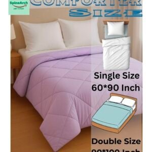 spinearch microfiber quilted comforter double bed (90x100) white (copy)